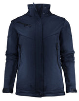 Printer Ladies Skeleton Softshell Jacket — Dark Navy