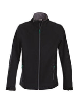 Printer Mens Trial Softshell Jacket — Black