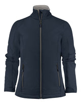 Printer Ladies Trial Softshell Jacket — Dark Navy