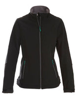 Printer Ladies Trial Softshell Jacket — Black