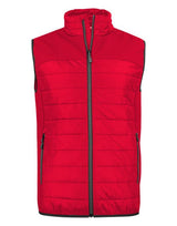 Printer Mens Expedition Vest — Red