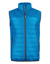 Printer Mens Expedition Vest — Ocean Blue
