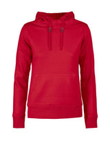 Printer Ladies Fastpitch Hooded Sweater — Red
