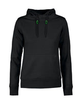 Printer Ladies Fastpitch Hooded Sweater — Black