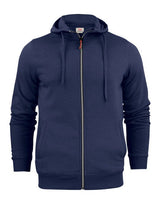 Printer Mens Overhead Full Zip Hoodie — Navy