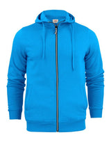 Printer Mens Overhead Full Zip Hoodie — Ocean Blue