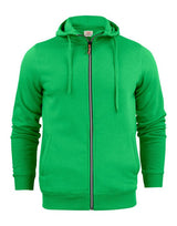 Printer Mens Overhead Full Zip Hoodie — Fresh Green