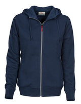 Printer Ladies Overhead Full Zip Hoody — Navy