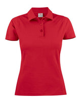 Printer Ladies Pique Surf Polo — Red