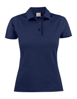 Printer Ladies Pique Surf Polo — Navy