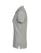 Printer Ladies Pique Surf Polo — Grey Melange