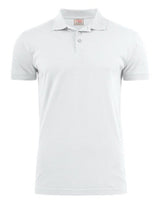 Printer Mens Surf Stretch Polo — White