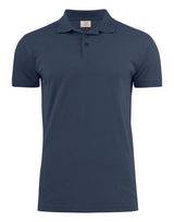 Printer Mens Surf Stretch Polo — Navy