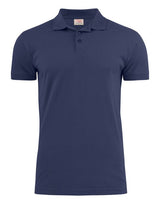 Printer Mens Surf Stretch Polo — Dark Navy