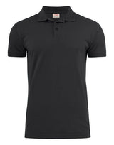 Printer Mens Surf Stretch Polo — Black