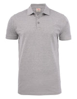 Printer Mens Surf Stretch Polo — Grey Melange
