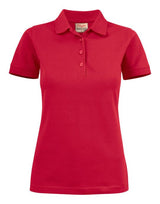 Printer Ladies Surf Stretch Polo — Red