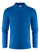 Printer Mens Surf Pro LS Polo — Ocean Blue