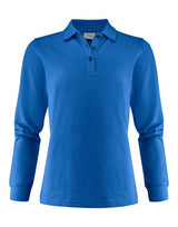 Printer Ladies Surf Pro LS Polo — Ocean Blue