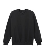 Softstyle™ midweight fleece adult crew neck — Black*