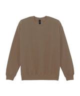 Softstyle™ midweight fleece adult crew neck — Brown Savana*