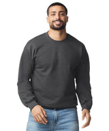 Softstyle™ midweight fleece adult crew neck — lifestyle