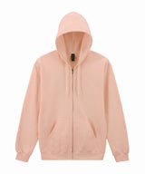 Softstyle™ midweight fleece adult full-zip hooded sweatshirt — Dusty Rose