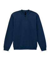 Softstyle™ midweight adult fleece 1/4-zip sweatshirt — Navy