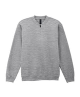 Softstyle™ midweight adult fleece 1/4-zip sweatshirt — Ringspun Sport Grey