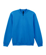 Softstyle™ midweight adult fleece 1/4-zip sweatshirt — Royal
