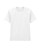 Softstyle™ midweight adult no-label enzyme wash t-shirt — White