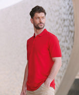 Micro-fine piqué polo shirt — lifestyle