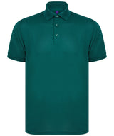 Recycled polyester polo shirt — Bottle Green