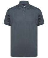 Recycled polyester polo shirt — Charcoal