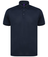 Recycled polyester polo shirt — Navy