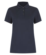 Women’s recycled polyester polo shirt — Navy
