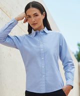 Women's classic long sleeve Oxford shirt — lifestyle