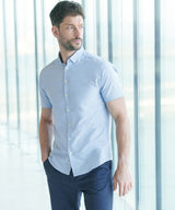 Modern short sleeve Oxford shirt — lifestyle