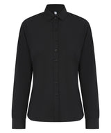Women’s long sleeve ‘cotton-feel’ Coolplus® shirt — Black