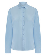 Women’s long sleeve ‘cotton-feel’ Coolplus® shirt — Light Blue