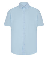 Short sleeve ‘cotton-feel’ Coolplus® shirt — Light Blue