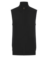 Sleeveless zip-through jumper — Black