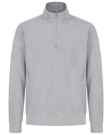 Unisex sustainable ¼-zip sweatshirt — Heather Grey