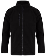 Recycled polyester microfleece jacket — Black