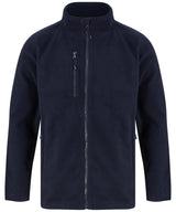 Recycled polyester microfleece jacket — Navy