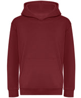 Kids organic hoodie — Burgundy
