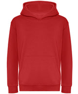 Kids organic hoodie — Fire Red