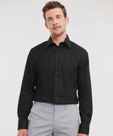Long sleeve easycare tailored Oxford shirt — lifestyle