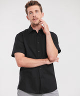 Short sleeve easycare tailored Oxford shirt — lifestyle