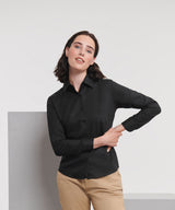 Women's long sleeve easycare Oxford shirt — lifestyle
